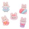 Cartoon algodão doce cone coelho diy Creme Gel caso de telefone acessórios de cabelo copo acessórios de resina atacado