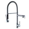 Grifo telescópico de resorte de cobre puro para comercio exterior de fabricantes, multifuncional, doble agua, universal para cocina, extraíble, grifo caliente y frío