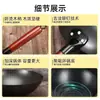 Olla de Hierro Nitrurado de Estilo Antiguo con Fondo Plano y Base Engrosada, Adecuada para Cocinas de Inducción y Estufas de Gas, Forjada a Mano para Uso Doméstico, No se Oxida Fácilmente