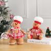 Decoração de festa de Natal Casal Boneco de gengibre Suprimentos Boneco de desenho animado Boneca criativa Árvore de Natal pendurada Enfeites