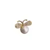Broche Antideslizante de Perla de Abeja Clip de Bufanda de Alta Gama para Mujer para Asegurar Ropa, Pin Pequeño para Decoración de Cuello en Verano