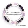 Pulseras Populares Transfronterizas Europeas y Americanas, Pulseras de Piedras Preciosas de Cristal, Pulseras Moradas Estilo Bohemio, Pulseras de Fabricante, Al por Mayor en Stock