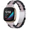 Para Fitbit Versa3/sense pulseira universal nova resina versa4 intercolor três contas pulseira