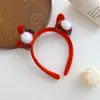 Limpiador Facial Diadema Navideña Accesorios para el Cabello de Astas Diadema de Felpa Otoño e Invierno Pasador Lindo de Alce Muñeco de Nieve Tocado de Año Nuevo para Mujeres