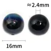 16 MM acrílico color degradado con cuentas diy color mágico cuentas redondas agujero recto aurora cielo estrellado pulsera de cuentas cuentas sueltas venta al por mayor