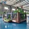 Trampolín Inflable con Tobogán para Niños Temática de Dinosaurio Castillo Inflable Parque Infantil Interior Equipo de Juego para Exteriores Venta Directa de Fábrica