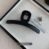 Pinza para el cabello de acrílico grande, sencilla y combinable, de una sola palabra, elegante, de alta gama, con forma de tiburón, para cabello, con volumen y agarre para múltiples cabezas.