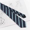Corbata Jk Estilo Universitario Corbata Rayada Japonesa Accesorio para Camisa de Uniforme Material Escolar Atada a Mano Azul Oscuro Básica Versátil