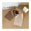 Bufanda de Invierno de Punto para Niños, Nuevo Estilo Coreano con Bloques de Color, Versátil, Cálida, Elegante, Bufanda de Lana Tejida Estilo Coreano