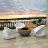 Nuevo Estufa de Barbacoa de Carbón Juego de Té Mesa Integrada Rural Calefacción Exterior de Patio Mesa de Café para el Hogar