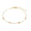 Pulsera de Acero de Titanio Fino de Nicho de Lujo Ligero Cuadrada de Zircón Retro Elegante Celebridad de Internet Ins Accesorios