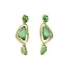 Pendientes Largos de Cristal Exagerados de Estilo Europeo y Americano, Moda de Pasarela, Pendientes Triangulares Geométricos de Gama Alta Únicos al por Mayor