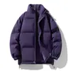 Chaqueta de plumón y algodón para pareja para hombre, abrigo acolchado casual versátil con capucha para invierno, abrigo de algodón grueso y cálido para hombre