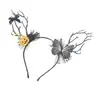 Galho Preto Halloween Galhadas Acessórios de Cabelo Engraçado cos Abóbora Borboleta Esqueleto Decorações de Cosplay Acessórios de Cabelo