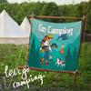 Tela de fondo colgante para camping Tela colgante estilo Ins Equipo de camping camping Estética exterior Tela decorativa Tapices de camping