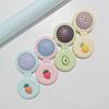 Pente fofo de macaron pente de fruta com airbag pente especial DIY cor de doce pente com almofada de ar pente dobrável pente de cabelo