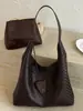 Bolso tote liso de patrón tejido de moda, bolso de hombro elegante y de gran capacidad para el trabajo y los desplazamientos