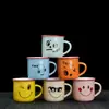Tazas Cerámicas Nostálgicas, Copas de Vino Pequeñas, Copas de Vino de Recuerdo, Suministro Mayorista de 1-2 Yuan, Tazas de Té Creativas Lindas Estilo Retro Esmaltado