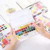 Arte transfronteiriça aquarela sólida guache pigmento conjunto pintura chinesa arte iniciantes pó bolo fábrica cor do rosto óleo