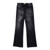 Jeans Negros Lavados con Corte Ligeramente Acampanado y Paneles de Gallery Dept. Pantalones Versátiles para Hombres y Mujeres