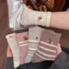 Nuevos Calcetines de Media Caña de Algodón Peinado Bordados de Cachorro de Dibujos Animados Lindos para Primavera Temprana Venta al por Mayor Estilo Coreano Versátiles de Moda