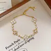 Popular en Xiaohongshu: Pulsera de Flor de Zirconia con Forma de Diamante, Lujo Ligero de Alta Gama, Estilo Bosque Versátil, Joyería Exquisita al por Mayor