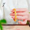 Pulsera con hebilla de girasol cepillada con diamantes de oro arena de Jin Yan Gold Shop para mujer, nueva pulsera estilo corte retro chino
