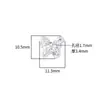 Cuentas Espaciadoras de Mariposa Sólidas Plata S925 Plata Lisa Doble Agujero Accesorios de Mariposa DIY Collar Pulsera Moda Coreana Accesorios de Plata