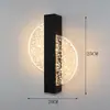 Lámpara de Pared Acrílica de Lujo Ligero Sala de Estar Nórdica Pared de Fondo de TV Dormitorio Mesita de Noche Creativa Cálida Pasillo