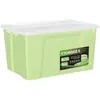 Caja de Almacenamiento de Plástico Extra Grande con Tapa para Ropa, Caja de Almacenamiento Engrosada para Coche y Organización Debajo de la Cama