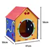Nido para gatos de fieltro, adecuado para todas las estaciones, nuevo nido seguro semi-cerrado para gatos, casa especializada para dormir y rascar para gatos Maine Coon