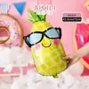 Nuevo Snack de Frutas Postre Globo Dibujo Animado Lindo Globo de Película de Aluminio Decoración para Fiesta de Cumpleaños Infantil Arreglo de Globos