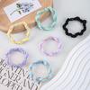 Acessórios Base para Colar DIY Corda de Cabelo Durável Novo Duas Cores Trançado Torcido Headwear Anéis de Cabelo Alta PYJI Alta Elástica