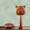Pente de Massagem Sândalo Vermelho Pente Almofada de Ar Desenho Urso Fofo Pente Almofada de Ar Compacto Portátil Pente de Massagem com Bolsa de Ar