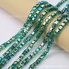 Cuentas de Cubo de Azúcar de Cristal de Vidrio Chapado en Color de 6 mm Hechas a Mano DIY Accesorios Decorativos con Cuentas Pulsera Collar Materiales para Ropa de Venta Caliente