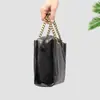 Bolso de Hombro de Papel Dupont Ultraligero Retro Cadena Gruesa Bolso de Mano Plegado Versátil para Viajes Diarios Bolso Cruzado Procesamiento y Personalización