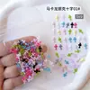 Nuevo Estilo Transfronterizo Macarrón Color Mixto Punk Decoraciones para Uñas Verano Colores Caramelo Dopamina Uñas Tejidas