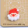 Muñeco de Nieve Navideño Lindo Dibujo Animado Hecho a Mano DIY Accesorios para Joyería Material para Pasador Paquete Pegamento de Crema Resina Accesorios Pequeños
