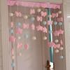 Linda Cortina de Fresas Chet Juguete Educativo Artefacto Cortina de Habitación de Boda Suministros para Arreglo de Cortinas Populares en Internet Cortina para Habitación de Niña