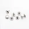 Remaches Metálicos de Doble Cara del Fabricante en Stock, Broches de Presión Electroplateados de un Solo Lado, Accesorios para Ropa, Remaches Redondos de Tapa de un Solo Lado