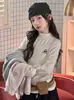 Ropa interior base con forro de forro polar para niñas, nueva colección otoño/invierno 2025, camiseta interior de cuello alto medio para niños, camiseta de manga larga cálida para invierno