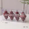 Bola Decorativa para Árvore de Natal Transfronteiriça, Bola Cônica de Diamante, Pingente de Natal, Pingente Decorativo para Árvore de Natal, Atacado em Caixa
