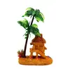 Set de Acuario al por Mayor Decoración de Casa de Coco de Resina Paisajismo de Acuario Adornos de Micro Paisaje Combinación de Agua y Plantas
