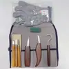 Juego de 10 piezas nogal cromo vanadio acero cuchillo de tallar corte cuchillo de madera raspado cuchillo de madera cuchillo cuchara traje de tallado para carpintería