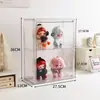 Armário de Exposição para Figuras Pop Mart Caixas Surpresa Armazenamento Exibição Suporte de Exibição à Prova de Poeira Acrílico Transparente Armário de Armazenamento para Caixas Surpresa