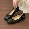 Zapatos planos de tacón bajo de estilo francés con lazo para mujer, nueva colección verano y otoño 2026, elegantes zapatos de noche, zapatos sin cordones, zapatos de abuela