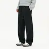 Pantalones casuales para hombre, pantalones de algodón y lino para hombre, pantalones rectos de corte holgado de alta calidad para el día a día, simples y versátiles