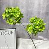 Flores artificiais flor verde com combinação de materiais de hortênsia verde matcha rosa flores em fileira casamento atacado transfronteiriço