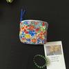 Monedero pequeño de mano con cordón, monedero para tarjetas bancarias, pintalabios, bolso para chicas, llavero, auriculares, funda con cojín de aire para tarjetas