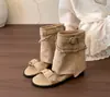 Novo verão que aumenta a altura! Sandálias romanas com fivela retrô para mulheres, botas western de verão com biqueira aberta estilo férias, botas curtas respiráveis